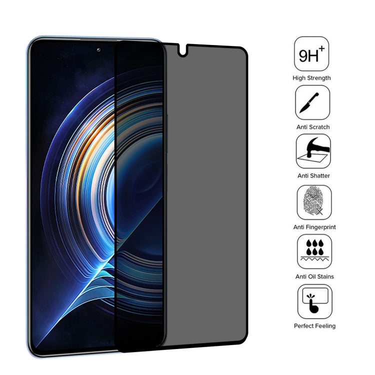 25 PCS Full Cover Anti-peeping Tempered Glass Film For Xiaomi Redmi K50/K50 Pro/K50 Gaming/Redmi K60/K60 Ultra -  by PMC Jewellery | Online Shopping South Africa | PMC Jewellery