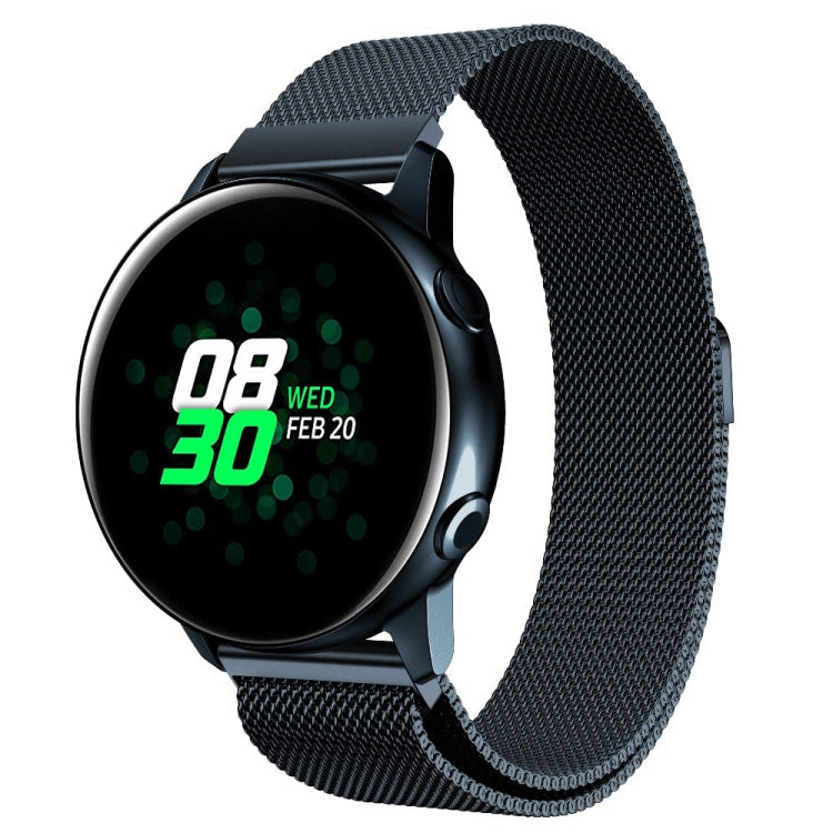 For Galaxy Watch Active Milanese Watch Band(Gray) - Watch Bands by PMC TechLife | Online Shopping South Africa | PMC TechLife | Buy Now Pay Later Mobicred