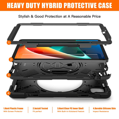 For Xiaomi Pad 5 / Pad 5 Pro Silicone + PC Tablet Case(Black) -  by PMC Jewellery | Online Shopping South Africa | PMC Jewellery