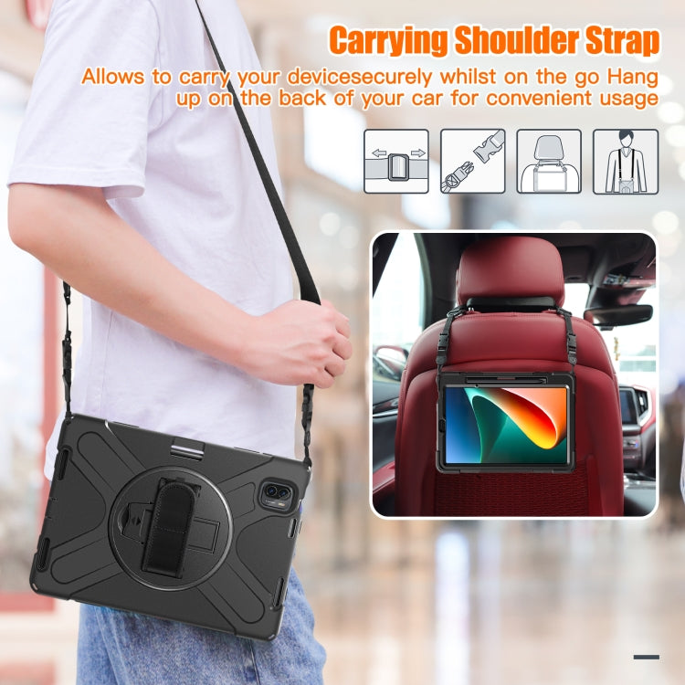 For Xiaomi Pad 5 / Pad 5 Pro Silicone + PC Tablet Case(Black) -  by PMC TechLife | Online Shopping South Africa | PMC TechLife