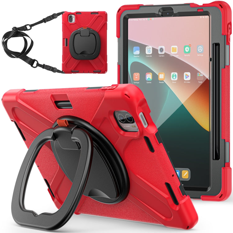 For Xiaomi Pad 5 / Pad 5 Pro Silicone + PC Tablet Protective Case(Red) -  by PMC Jewellery | Online Shopping South Africa | PMC Jewellery