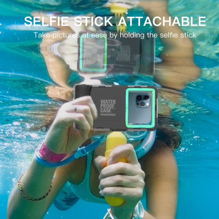 RedPepper 2nd Generation Diving Waterproof Protective Case, Waterproof depth: 15m(Black + Blue) - free shipping - PMC TechLife - Order now!