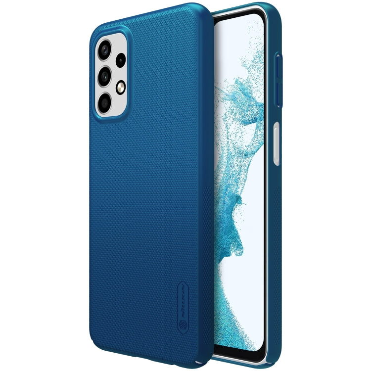 For Samsung Galaxy A23 4G NILLKIN Frosted PC Phone Case(Blue) - Galaxy Phone Cases by NILLKIN | Online Shopping South Africa | PMC Jewellery