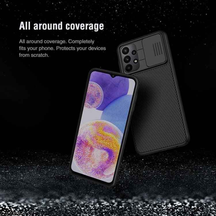 For Samsung Galaxy A23 4G NILLKIN Black Mirror Series Camshield PC Phone Case(Black) - Galaxy Phone Cases by NILLKIN | Online Shopping South Africa | PMC Jewellery