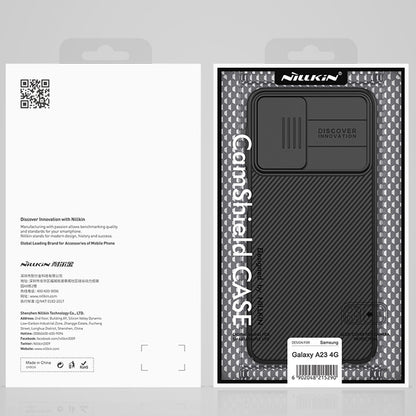 For Samsung Galaxy A23 4G NILLKIN Black Mirror Series Camshield PC Phone Case(Black) - Galaxy Phone Cases by NILLKIN | Online Shopping South Africa | PMC Jewellery