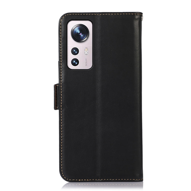 For Xiaomi 12 Lite Crazy Horse Top Layer Cowhide Leather Phone Case(Black) - Xiaomi Cases by PMC Jewellery | Online Shopping South Africa | PMC Jewellery