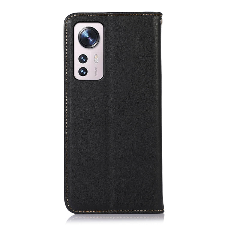 For Xiaomi 12 Lite KHAZNEH Nappa Top Layer Cowhide Leather Phone Case(Black) - Xiaomi Cases by PMC TechLife | Online Shopping South Africa | PMC TechLife