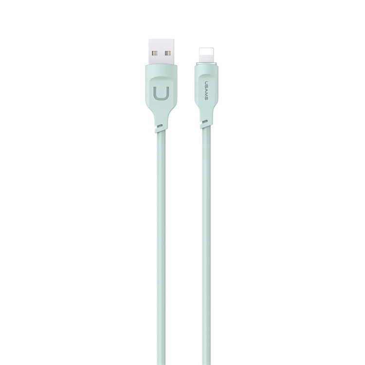 USAMS US-SJ565 8 Pin Fast Charing Data Cable with Light, Length: 1.2m(Green) - Normal Style Cable by USAMS | Online Shopping South Africa | PMC Jewellery