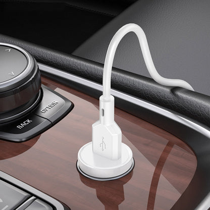 Borofone BZ18 Single USB Port QC3.0 Car Charger(White) - Car Charger by Borofone | Online Shopping South Africa | PMC Jewellery