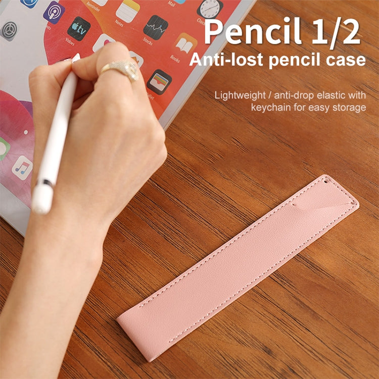 PU Leather Shockproof Protective Case for Apple Pencil 1 / 2(Grey) - Pencil Accessories by PMC Jewellery | Online Shopping South Africa | PMC Jewellery