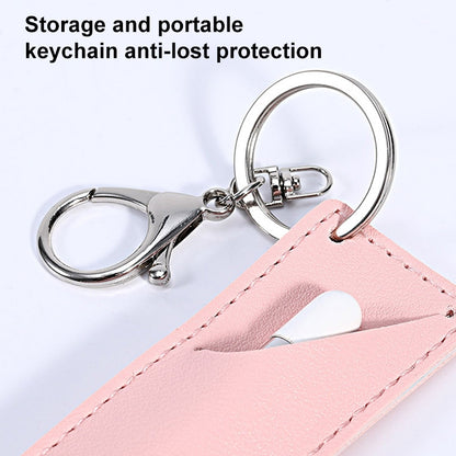 PU Leather Shockproof Protective Case with Metal Buckle for Apple Pencil 1 / 2(Pink) - Pencil Accessories by PMC Jewellery | Online Shopping South Africa | PMC Jewellery