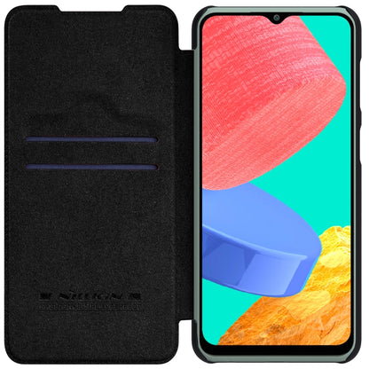 For Samsung Galaxy M33 5G NILLKIN QIN Series Crazy Horse Texture Leather Case(Black) - Galaxy Phone Cases by NILLKIN | Online Shopping South Africa | PMC Jewellery