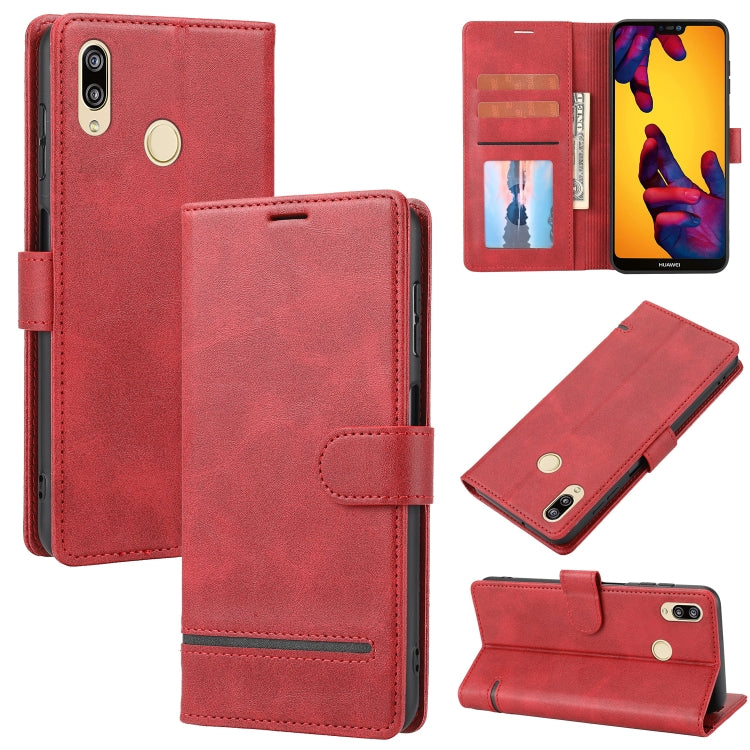 For Huawei P20 Lite Classic Wallet Flip Leather Phone Case(Red) - free shipping - PMC TechLife - Order now!