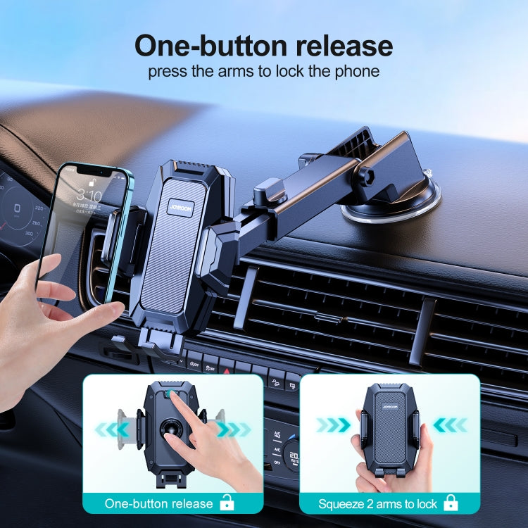 JOYROOM JR-ZS285 Mechanical Car Dashboard Phone Holder(Black) - Universal Car Holders by JOYROOM | Online Shopping South Africa | PMC Jewellery | Buy Now Pay Later Mobicred