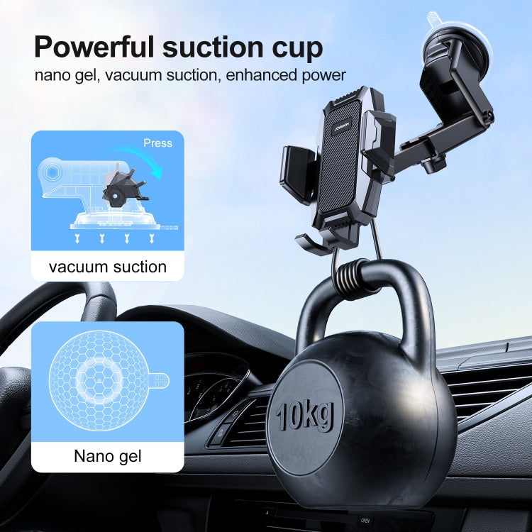 JOYROOM JR-ZS285 Mechanical Car Dashboard Phone Holder(Black) - Universal Car Holders by JOYROOM | Online Shopping South Africa | PMC Jewellery | Buy Now Pay Later Mobicred