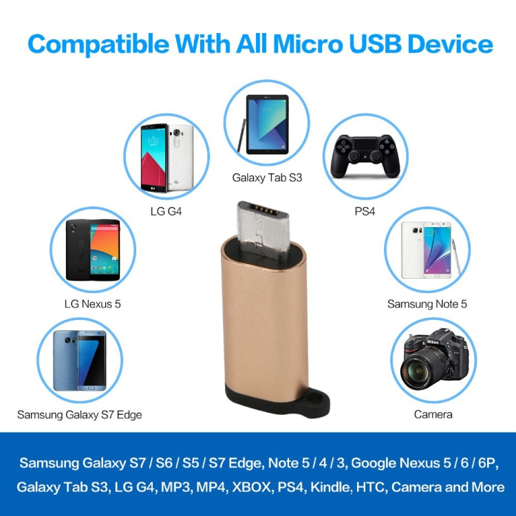5 PCS USB-C / Type-C Female to Micro USB Male Connector Adapter Random Delivery - free shipping - PMC TechLife - Order now!