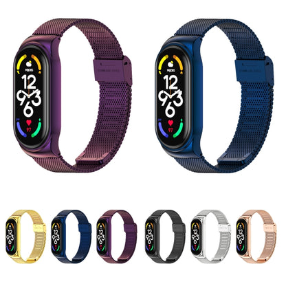 For Xiaomi Mi Band 7 / 7 NFC MIJOBS CS Milan Buckle Metal Watch Band(Blue) - Watch Bands by MIJOBS | Online Shopping South Africa | PMC Jewellery | Buy Now Pay Later Mobicred