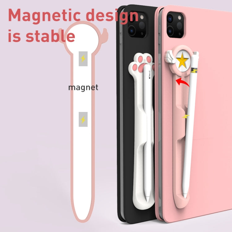 Stylus Silicone Magnetic Cartoon Pen Holder For Apple Pencil 1/2(Pink Magic Wand) - Pencil Accessories by PMC Jewellery | Online Shopping South Africa | PMC Jewellery