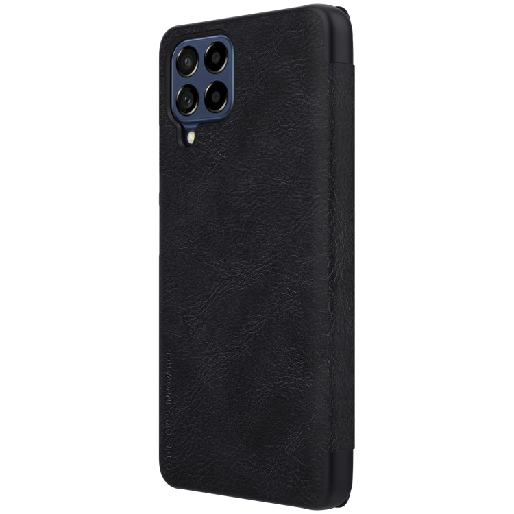 For Samsung Galaxy M53 5G NILLKIN QIN Series Crazy Horse Texture Leather Phone Case(Black) - Galaxy Phone Cases by NILLKIN | Online Shopping South Africa | PMC Jewellery