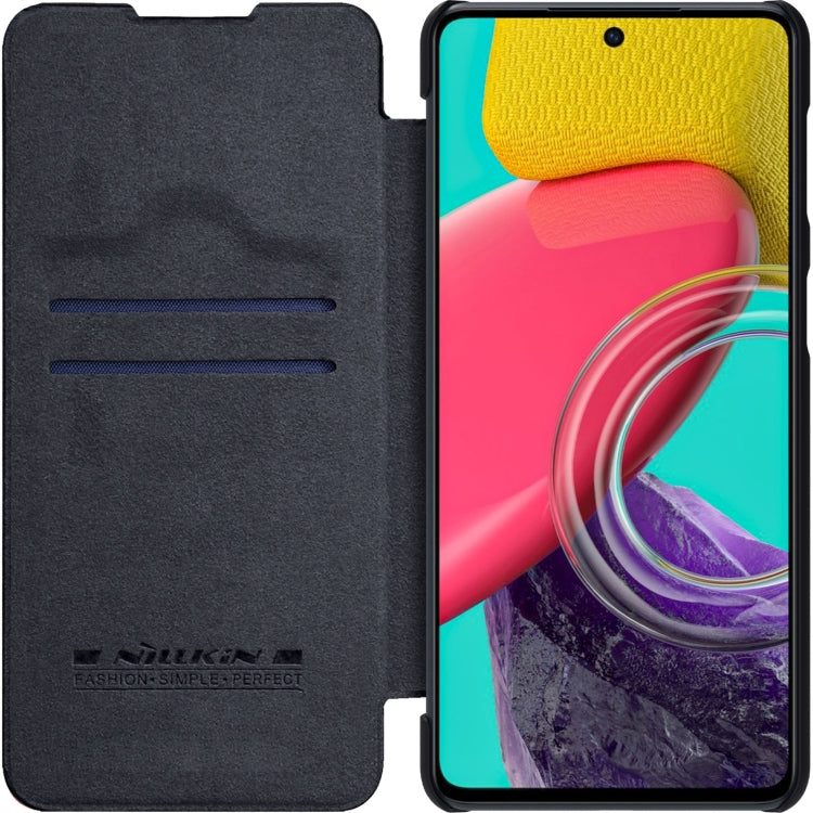 For Samsung Galaxy M53 5G NILLKIN QIN Series Crazy Horse Texture Leather Phone Case(Black) - Galaxy Phone Cases by NILLKIN | Online Shopping South Africa | PMC Jewellery