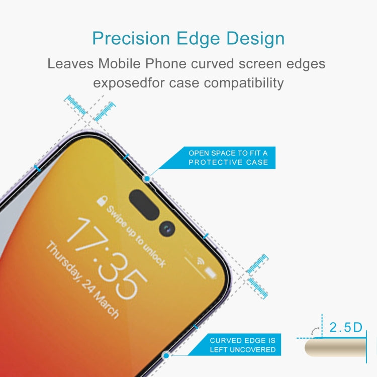 For iPhone 14 Pro 10pcs 0.26mm 9H 2.5D Tempered Glass Film - iPhone 14 Pro Tempered Glass by PMC Jewellery | Online Shopping South Africa | PMC Jewellery