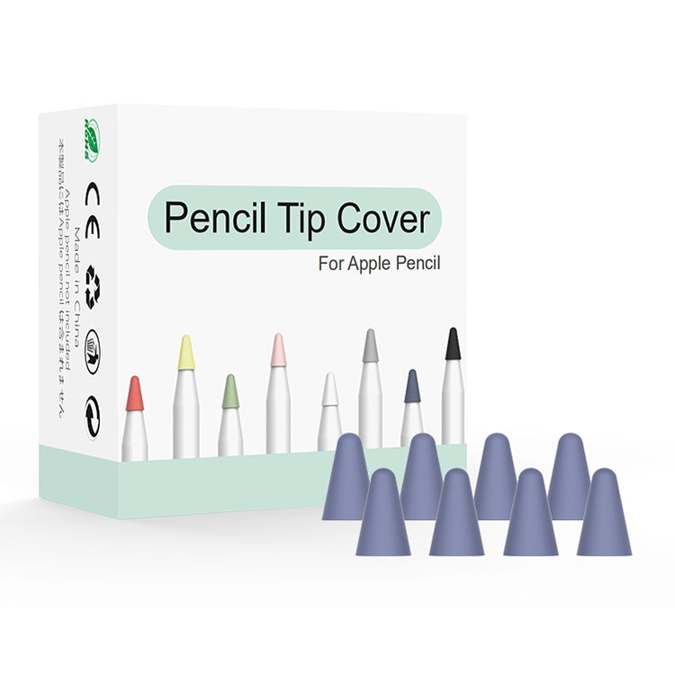 8 PCS / Set Universal Wearable Stylus Nib Cover For Apple Pencil 1 / 2(Blue) - Pencil Accessories by PMC Jewellery | Online Shopping South Africa | PMC Jewellery