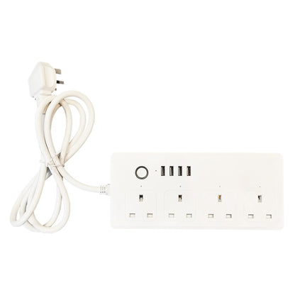 ZigBee 13A SM-SO301-K 4 Holes + 4 USB Multi-purpose Smart Power Strip, UK Plug - Smart Socket by PMC Jewellery | Online Shopping South Africa | PMC Jewellery