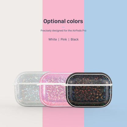 NIILLKIN Anti-fall PU + TPU Shining Protection Glitter Case for AirPods Pro(Black) - For AirPods Pro by NILLKIN | Online Shopping South Africa | PMC Jewellery