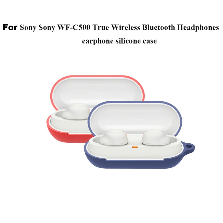 Bluetooth Earphone Silicone Case For Sony WF-C500(Red) - Sony Earphone Case by PMC TechLife | Online Shopping South Africa | PMC TechLife
