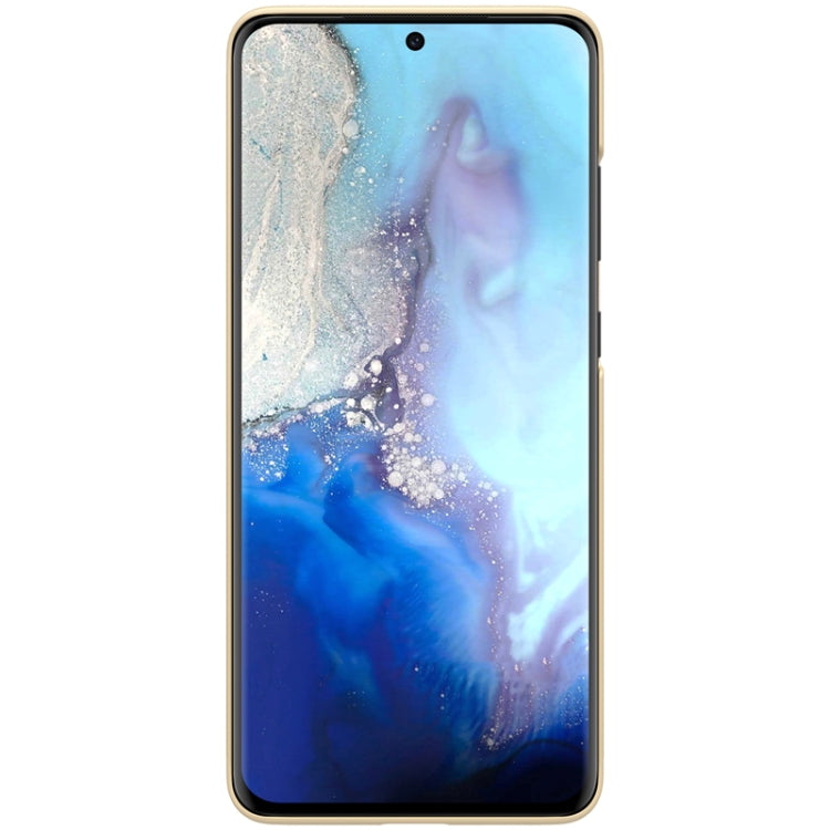 For Galaxy S20 Ultra / S20 Ultra 5G NILLKIN Frosted Concave-convex Texture PC Case(Gold) - Galaxy Phone Cases by NILLKIN | Online Shopping South Africa | PMC Jewellery
