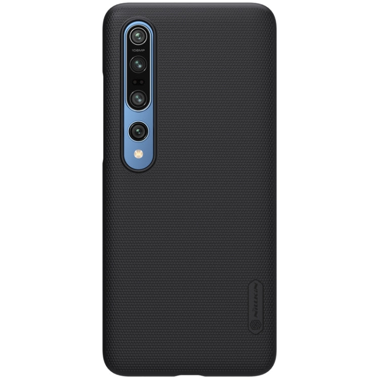 For Xiaomi Mi 10 5G / Mi 10 Pro 5G NILLKIN Frosted Concave-convex Texture PC Case(Black) - Xiaomi Cases by NILLKIN | Online Shopping South Africa | PMC Jewellery