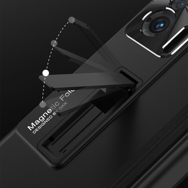 For Honor Magic V GKK Magnetic Hinge Flip Phone Case with Holder(Black) - free shipping - PMC TechLife - Order now!