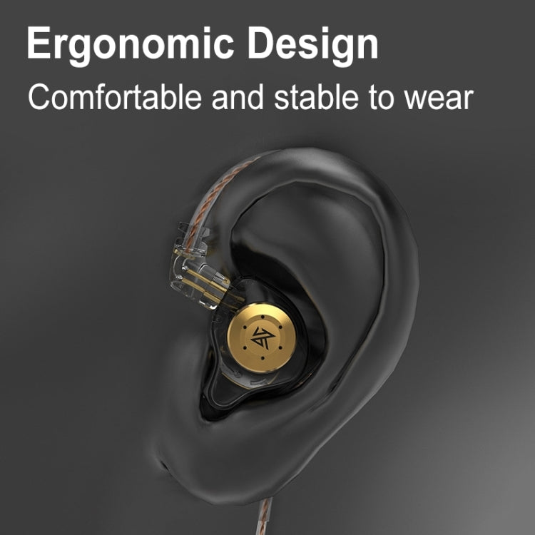 KZ-EDX PRO 1.25m Dynamic HiFi In-Ear Sports Music Headphones, Style:Without Microphone(Transparent) - In Ear Wired Earphone by KZ | Online Shopping South Africa | PMC Jewellery | Buy Now Pay Later Mobicred