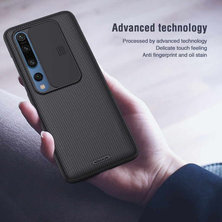 For Xiaomi Mi 10 Pro / 10 NILLKIN Black Mirror Series PC Camshield Full Coverage Dust-proof Scratch Resistant Mobile Phone Case(Black) - Xiaomi Cases by NILLKIN | Online Shopping South Africa | PMC Jewellery