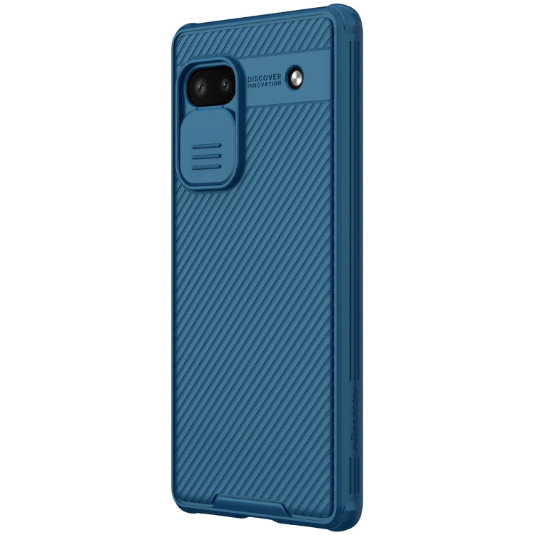 For Google Pixel 6a NILLKIN CamShield Pro Series PC Full Coverage Phone Case(Blue) - Google Cases by NILLKIN | Online Shopping South Africa | PMC Jewellery