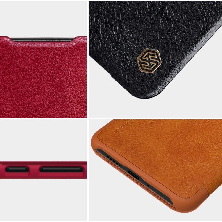 For Xiaomi Redmi Note 11T Pro/11T Pro+ 5G/Poco X4 GT 5G NILLKIN QIN Series Crazy Horse Texture Leather Phone Case(Red) - Xiaomi Cases by NILLKIN | Online Shopping South Africa | PMC Jewellery