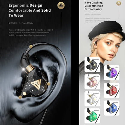 QKZ SK8 3.5mm Sports In-ear Dynamic HIFI Monitor Earphone with Mic(White) - In Ear Wired Earphone by QKZ | Online Shopping South Africa | PMC Jewellery