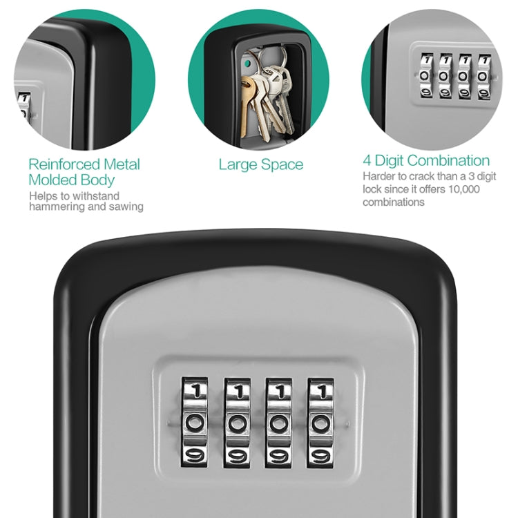 G9 4-digit Password Aluminum Alloy Key Storage Box(Red) - Safety Box by PMC TechLife | Online Shopping South Africa | PMC TechLife