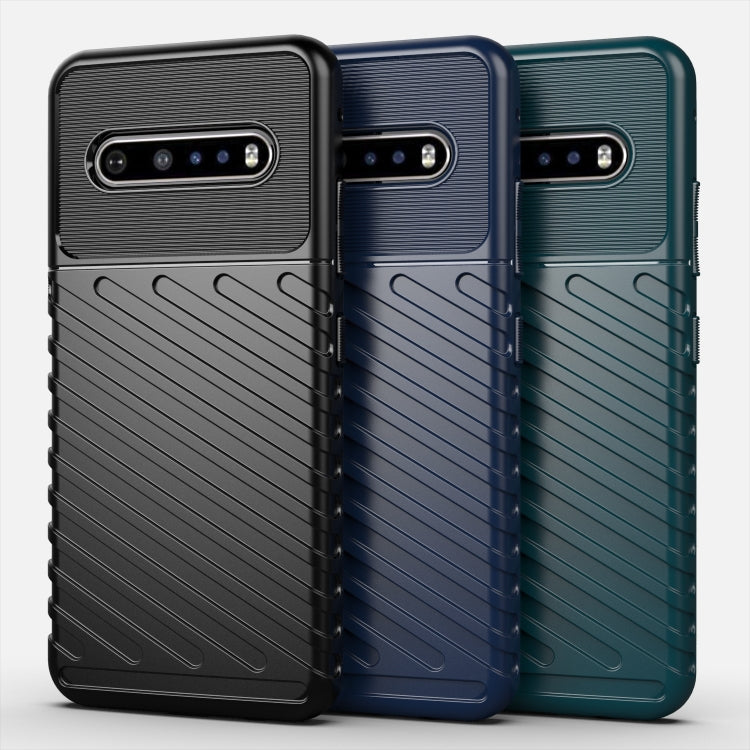 For LG V60 ThinQ Thunderbolt Shockproof TPU Soft Case(Navy Blue) - LG by PMC Jewellery | Online Shopping South Africa | PMC Jewellery