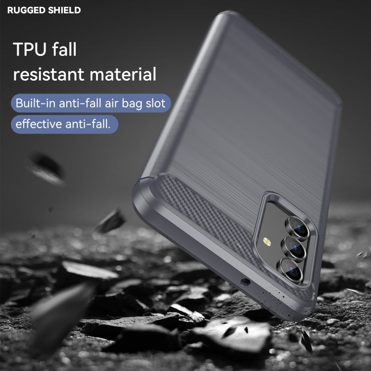 For Samsung Galaxy A04s Brushed Texture Carbon Fiber TPU Case(Grey) - free shipping - PMC TechLife - Order now!