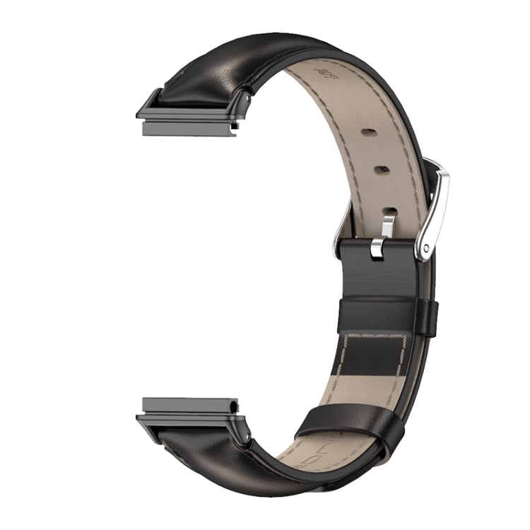 For Huawei Band 7 / 7 NFC MIJOBS Cowhide Leather Watch Band(Black) - free shipping - PMC TechLife - Order now!