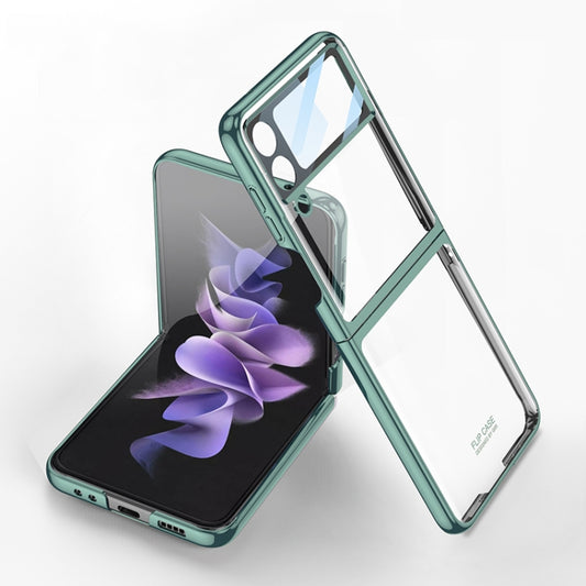 For Samsung Galaxy Z Flip4 GKK Integrated Electroplating Full Coverage Phone Case(Green) - Galaxy Z Flip4 5G Cases by GKK | Online Shopping South Africa | PMC Jewellery