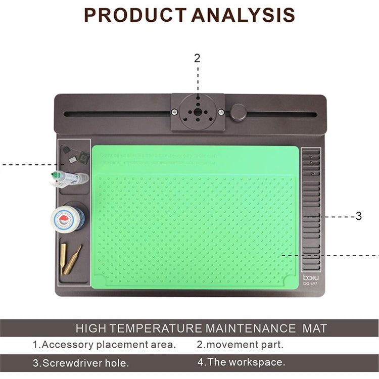 BAKU BA-697 2 in 1 Microscope Maintenance Insulation Pad - free shipping - PMC TechLife - Order now!