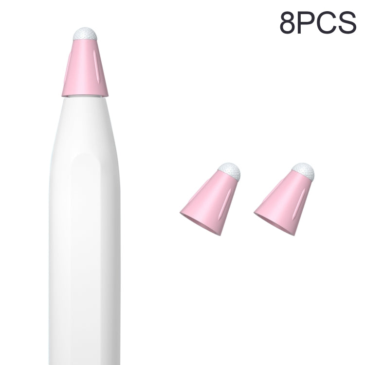 8 PCS / Set Fiber Texture Nib Protector For Apple Pencil(Pink) - Pencil Accessories by PMC Jewellery | Online Shopping South Africa | PMC Jewellery