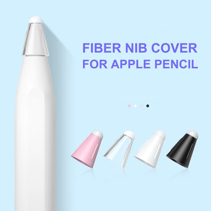 8 PCS / Set Fiber Texture Nib Protector For Apple Pencil(White) - Pencil Accessories by PMC Jewellery | Online Shopping South Africa | PMC Jewellery