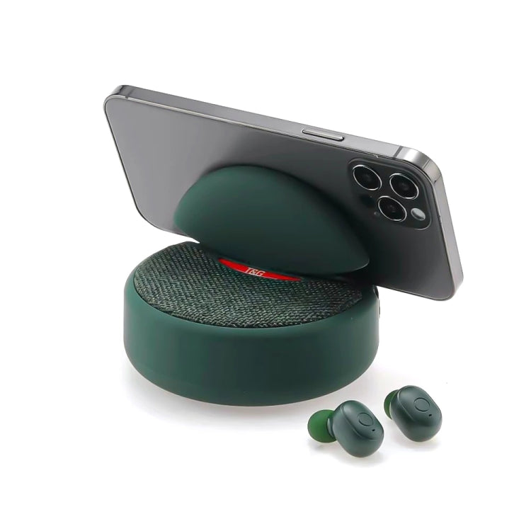 T&G TG808 2 in 1 Mini Wireless Bluetooth Speaker Wireless Headphones(Green) - Mini Speaker by T&G | Online Shopping South Africa | PMC Jewellery