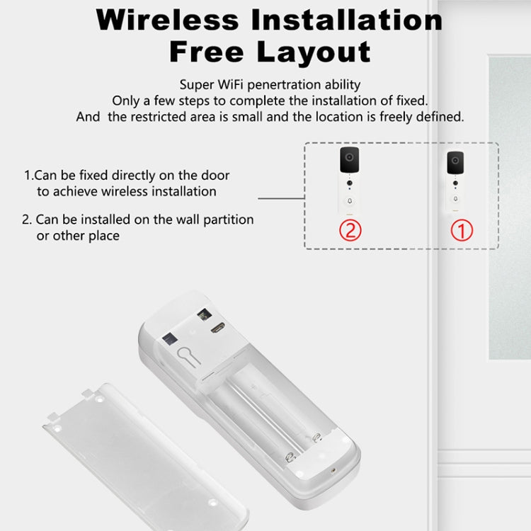 T30 Tuya Smart WIFI Video Doorbell Support Two-way Intercom & Night Vision(Black) - Video DoorBell by PMC TechLife | Online Shopping South Africa | PMC TechLife