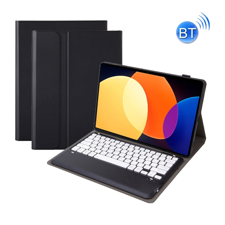 A0N4 Detachable Sheep Pattern TPU Bluetooth Keyboard Tablet Leather Case For Xiaomi Pad 5 Pro 12.4(Black+White) - Mi Pad 5 Pro 12.4 Case by PMC TechLife | Online Shopping South Africa | PMC TechLife