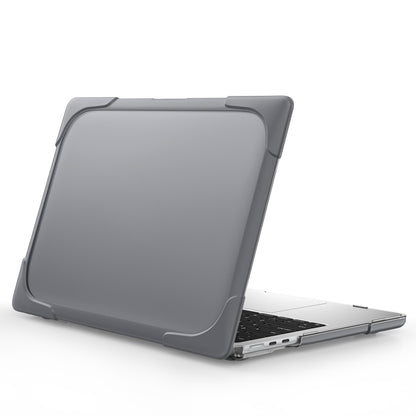 For MacBook Air 13.6 inch A2681 2022 TPU + PC Two-color Anti-fall Laptop Protective Case(Grey) - MacBook Air Cases by PMC Jewellery | Online Shopping South Africa | PMC Jewellery