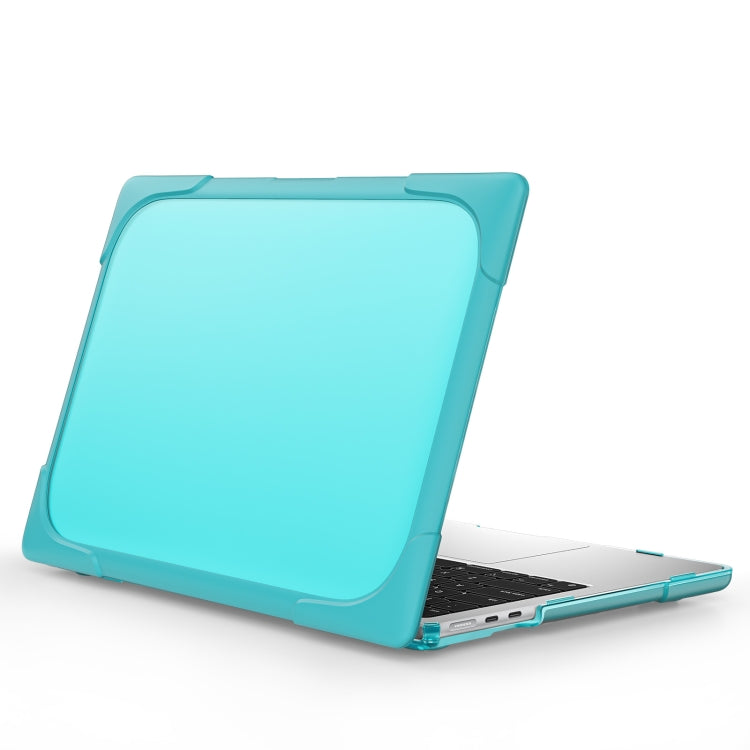 For MacBook Air 13.6 inch A2681 2022 TPU + PC Two-color Anti-fall Laptop Protective Case(Light Blue) - MacBook Air Cases by PMC Jewellery | Online Shopping South Africa | PMC Jewellery